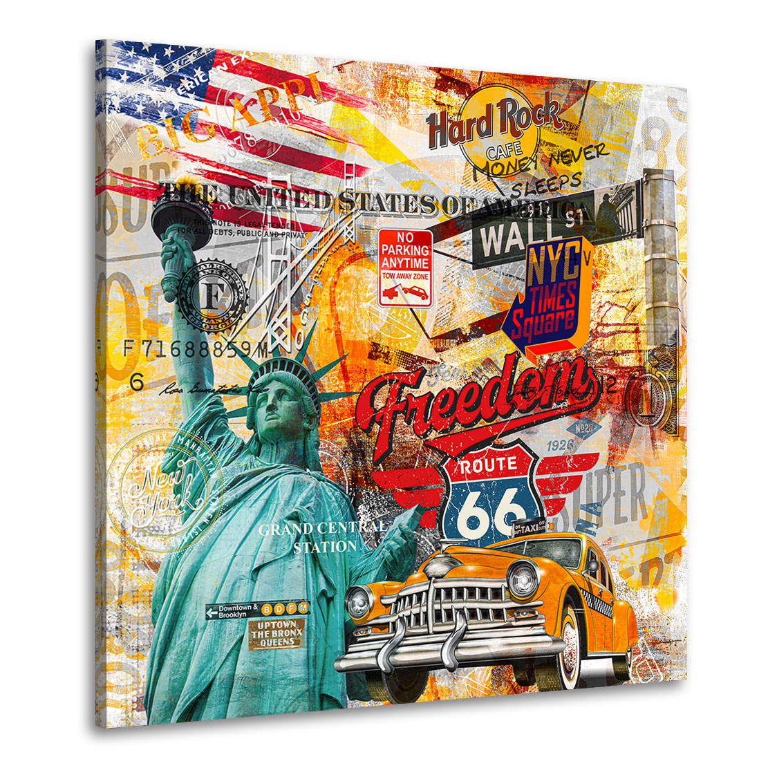Wandbild Leinwandbild New York Pop Art
