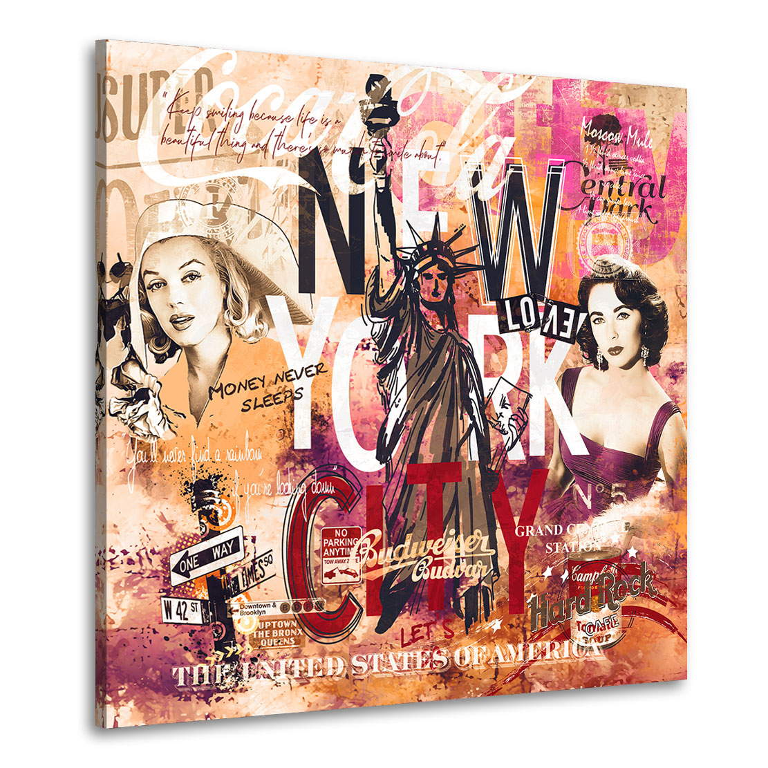 Wandbild Leinwandbild New York City Liz & Marilyn