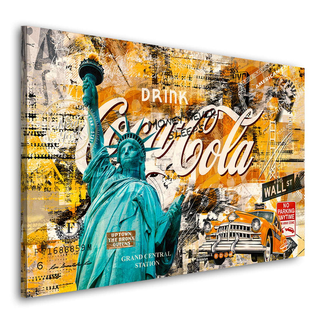 Wandbild Leinwandbild New York Retro Pop Art