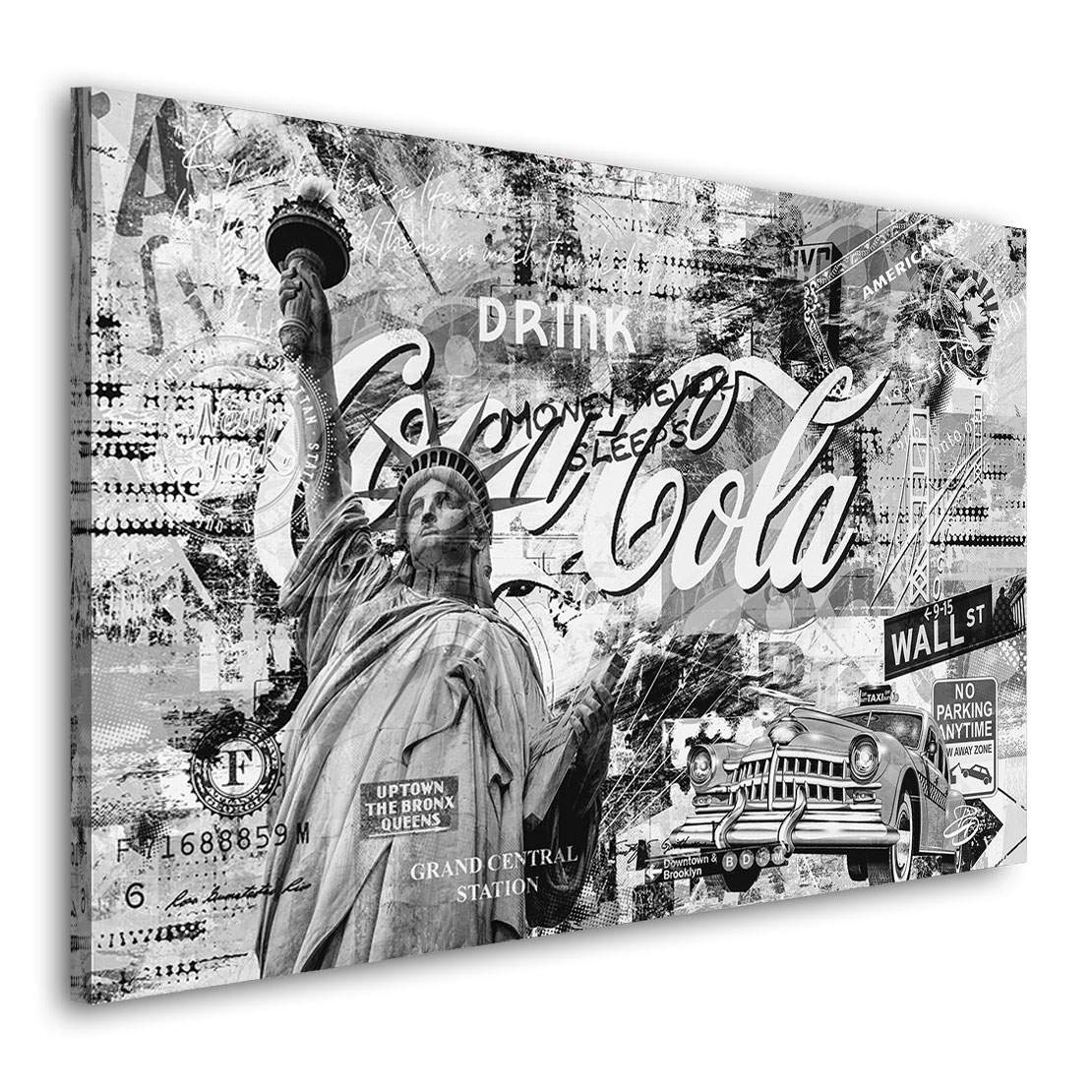Wandbild Leinwandbild New York Pop Art Black and White