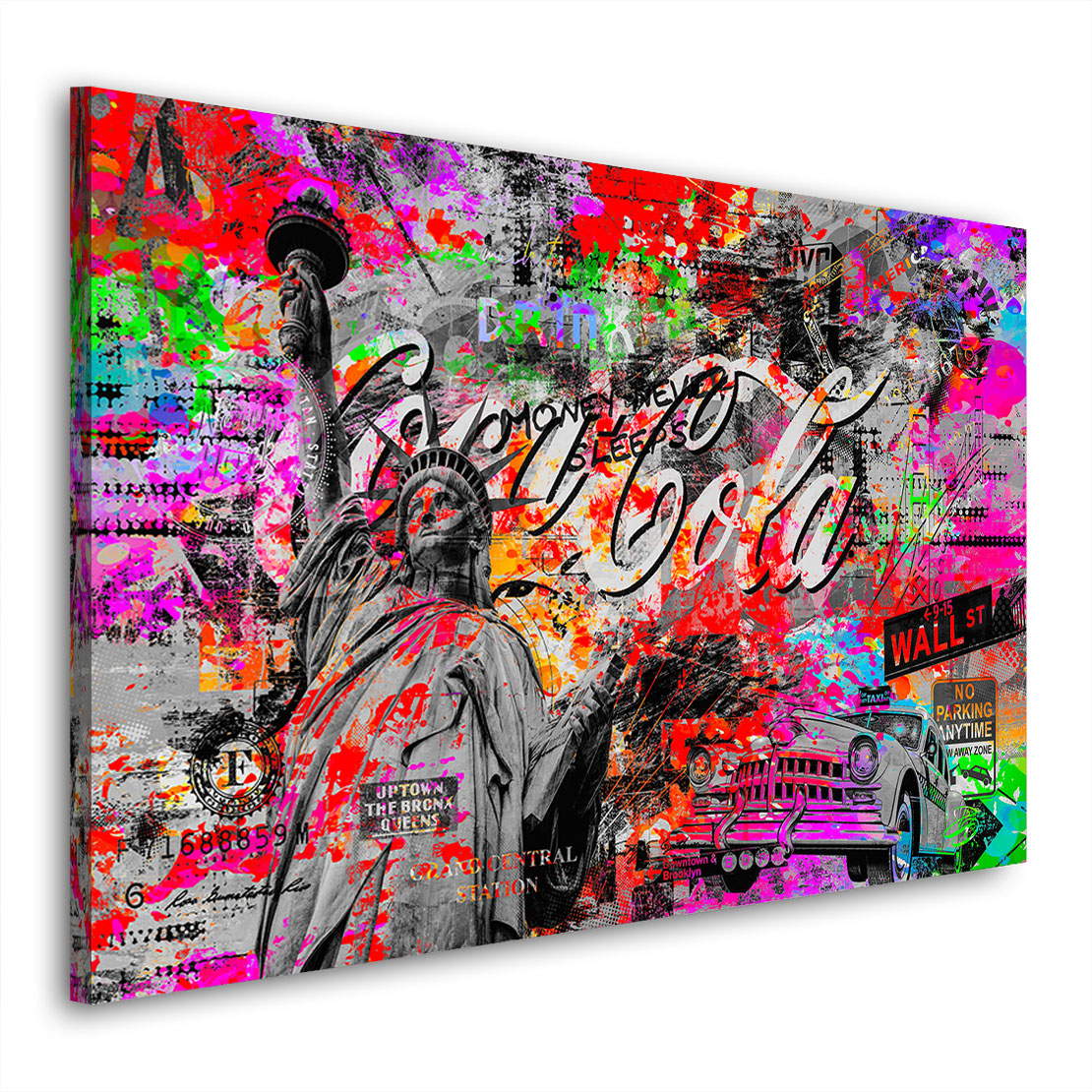 Wandbild Leinwandbild New York Pop Art Color