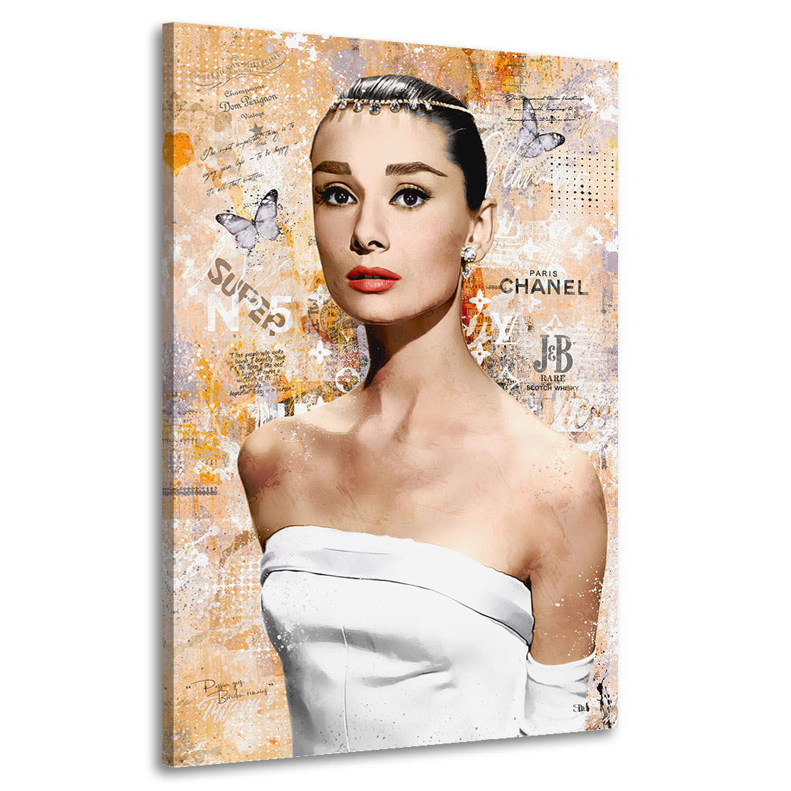 Wandbild Leinwandbild Audrey Hepburn Coco