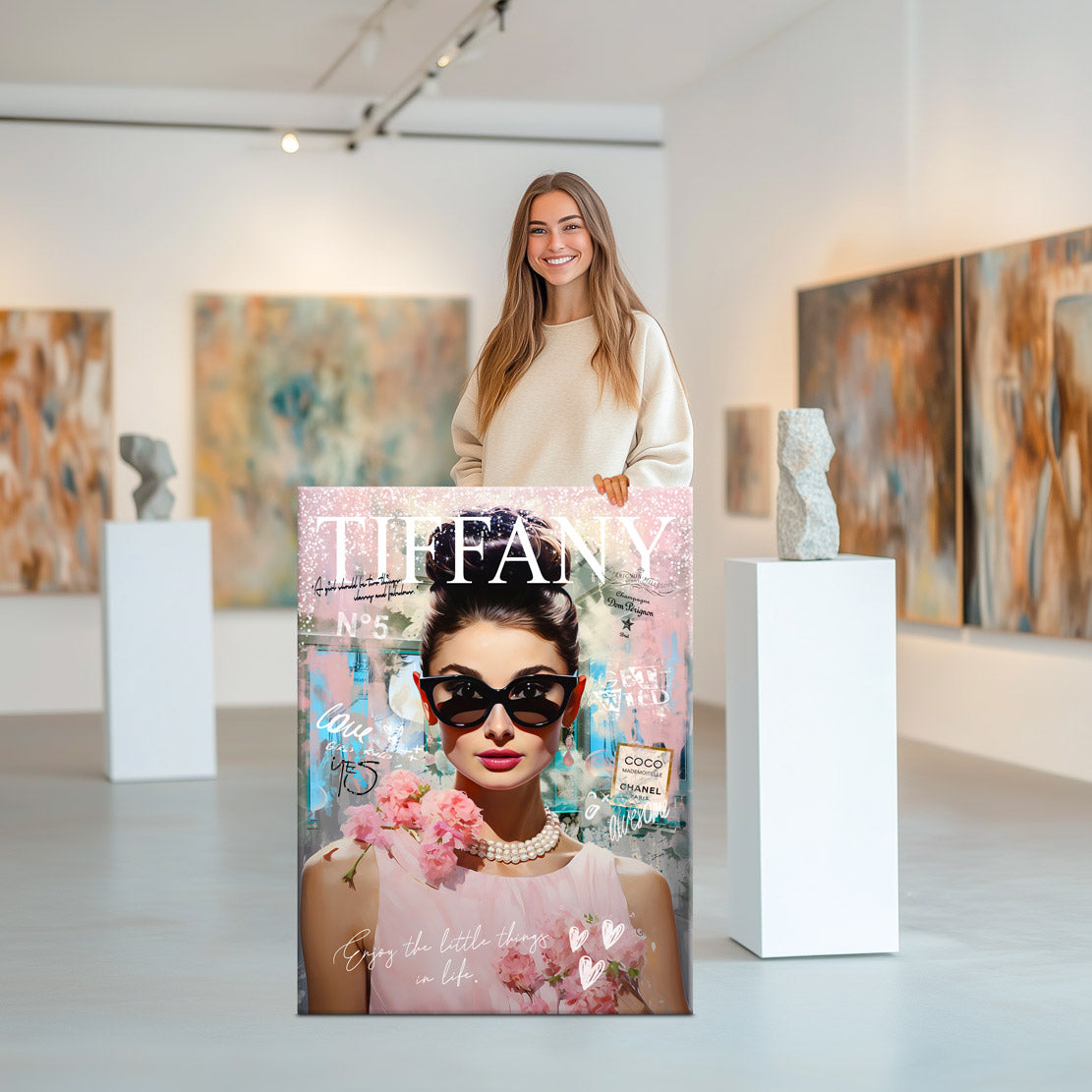 Pop Art Wandbild Audrey By Tiffany