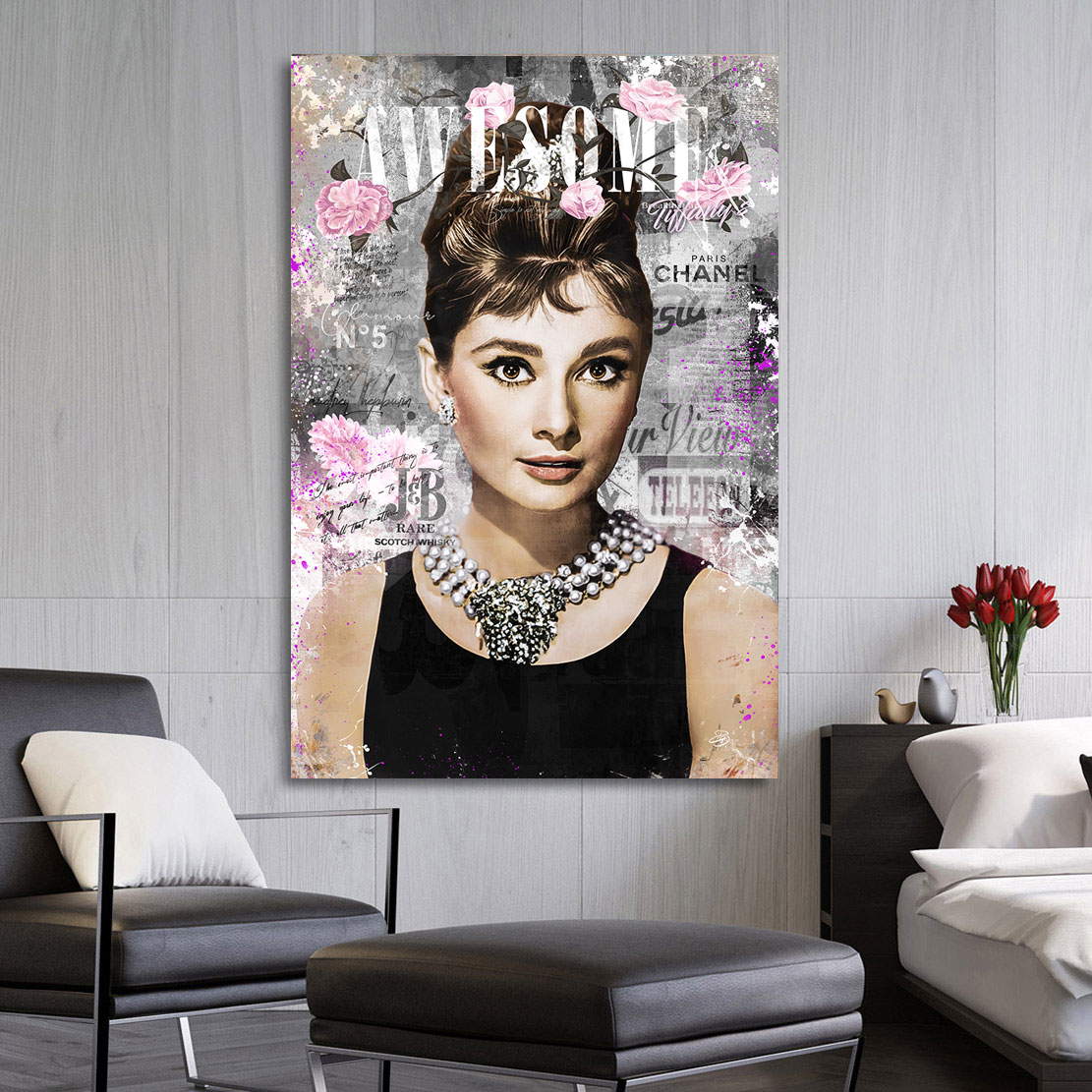 Wandbild Leinwandbild Audrey Hepburn Pop Art