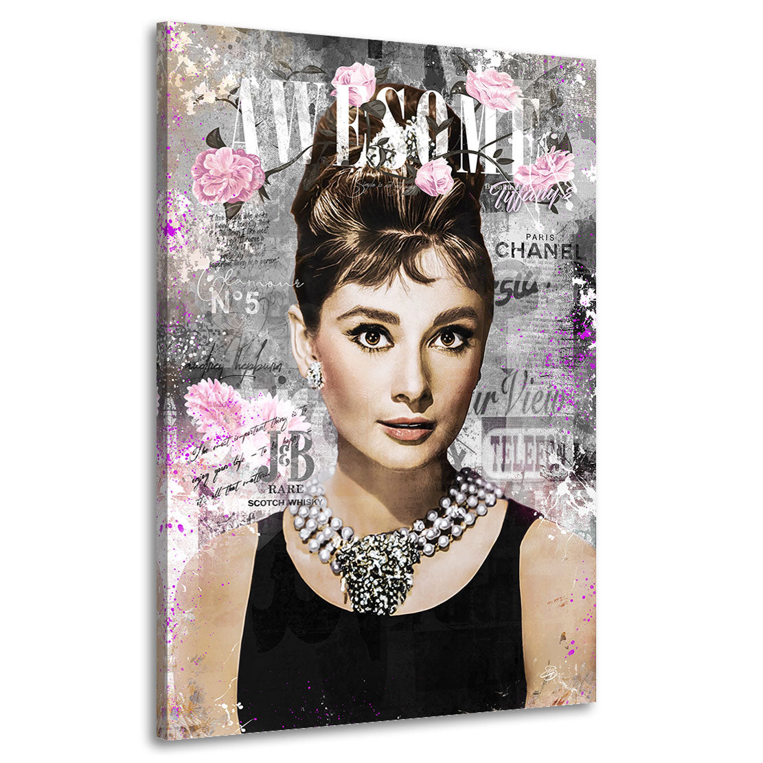Wandbild Leinwandbild Audrey Hepburn Pop Art