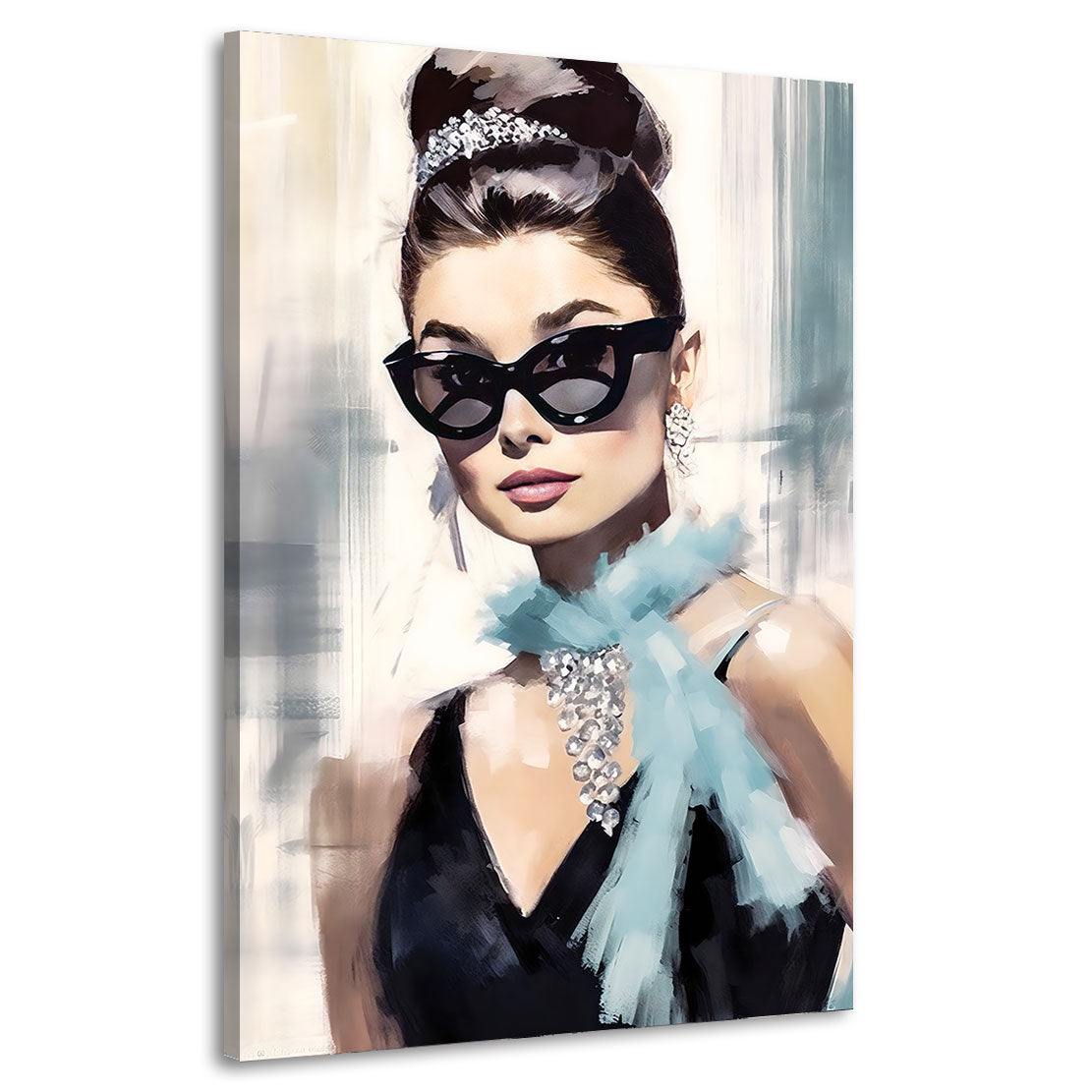 Wandbild Audrey Hepburn Tiffany