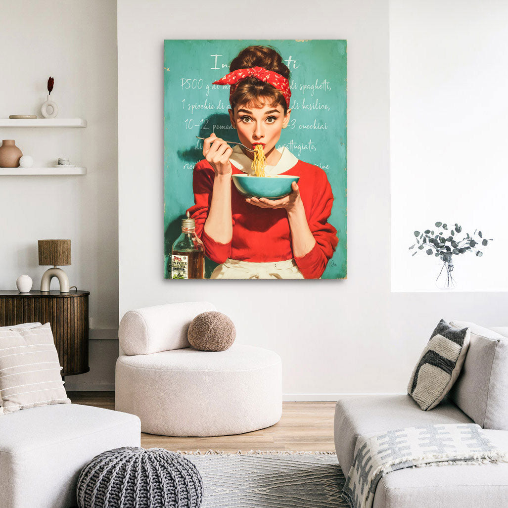 La Dolce Audrey Hepburn Wandbild