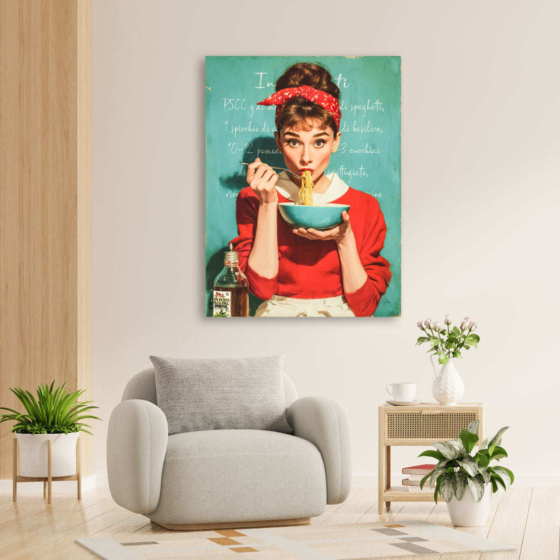 La Dolce Audrey Hepburn Wandbild