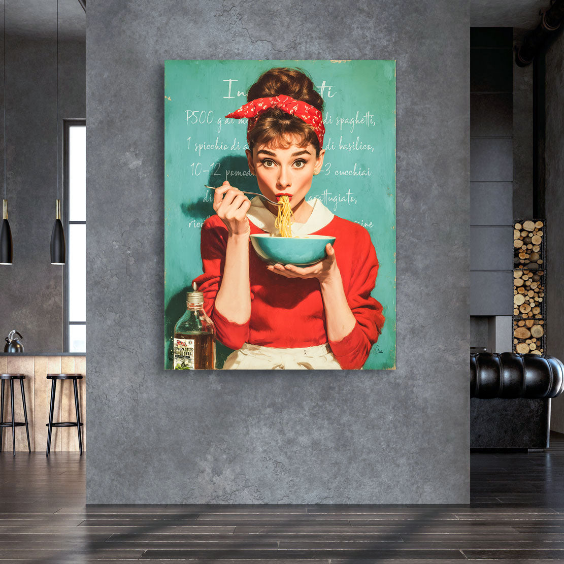 La Dolce Audrey Hepburn Wandbild