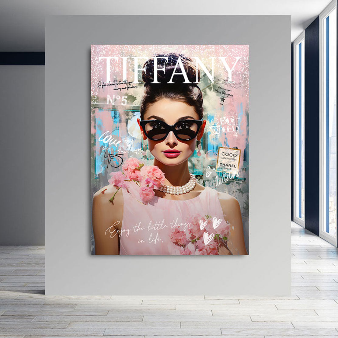 Pop Art Wandbild Audrey By Tiffany