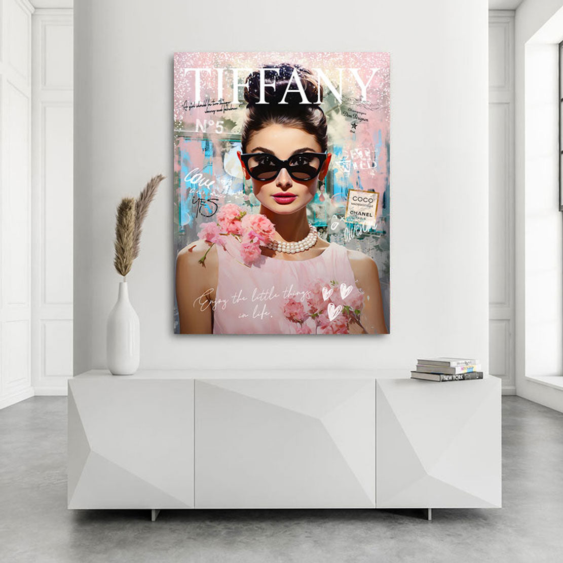 Pop Art Wandbild Audrey By Tiffany