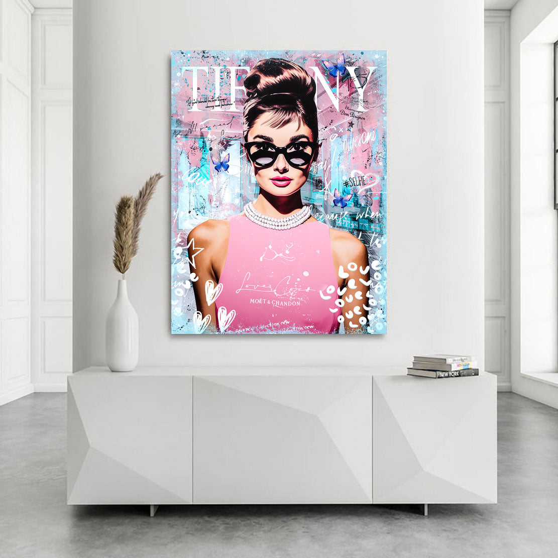 Audrey Love Tiffany Wandbild