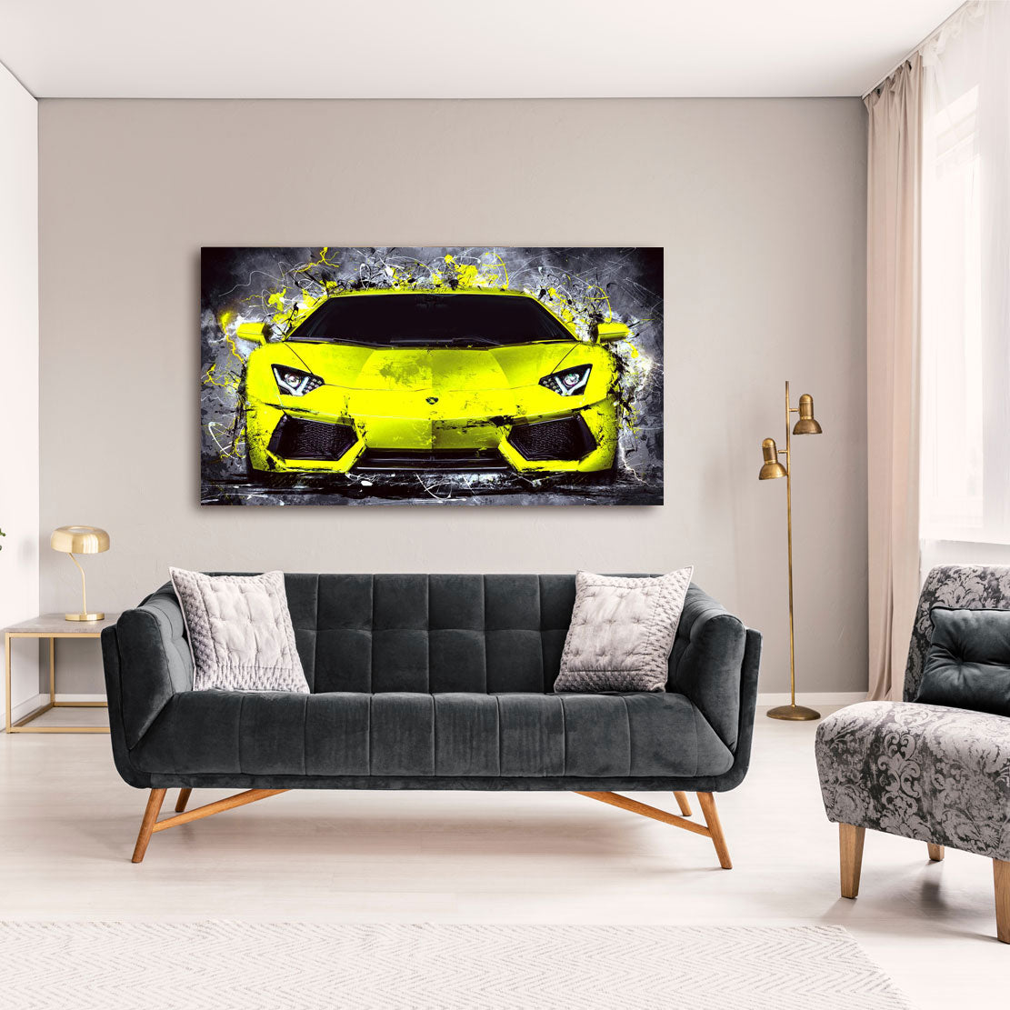 Auto Leinwandbild Lamboghini Aventador