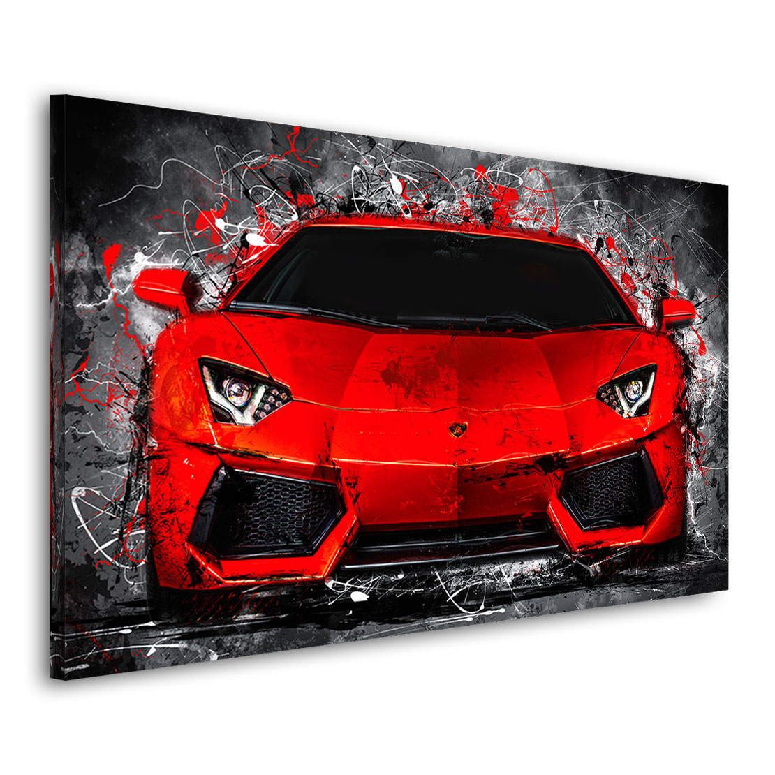Auto Leinwandbild Lamboghini Aventador Abstrakt
