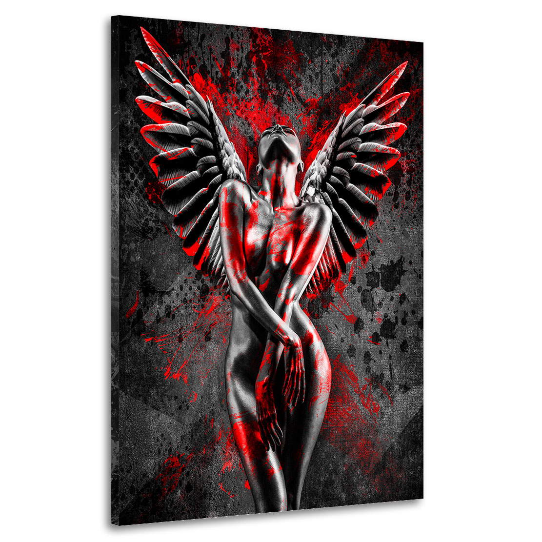 Leinwandbild Sensual Angel Red Style Abstrakt