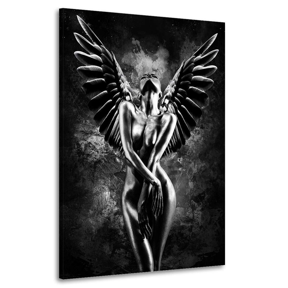 Leinwandbild Sensual Angel Black and White Abstrakt