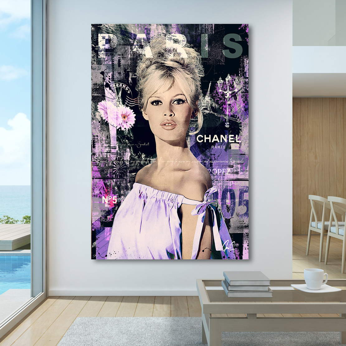 Wandbild Brigitte Bardot Paris