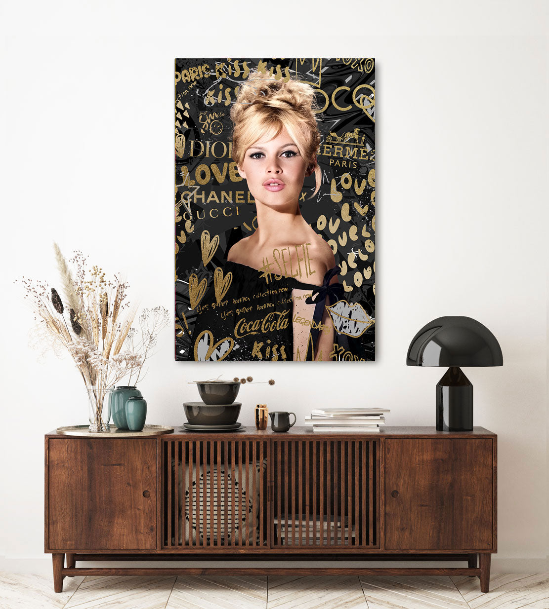 B. Bardot Pop Art Lifestyle Wandbild