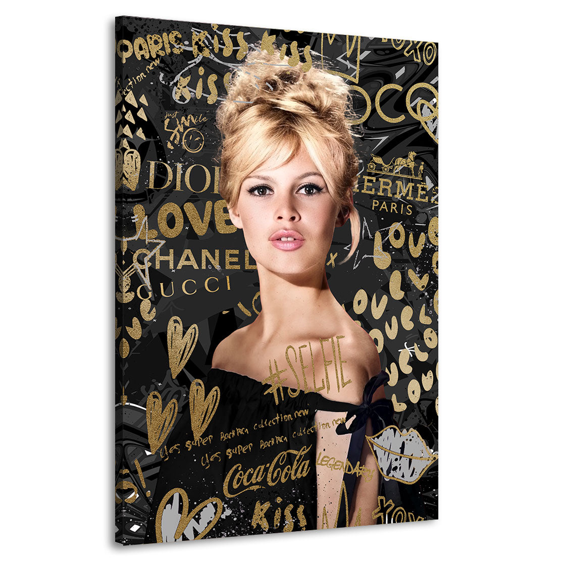 B. Bardot Pop Art Lifestyle Wandbild