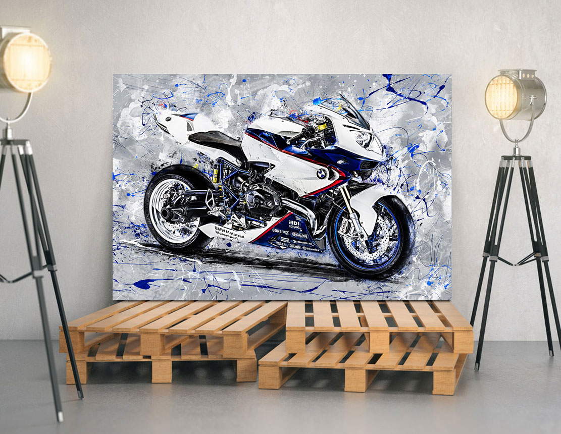 Wandbild Leinwandbild BMW HP2 Sport Motorradbild