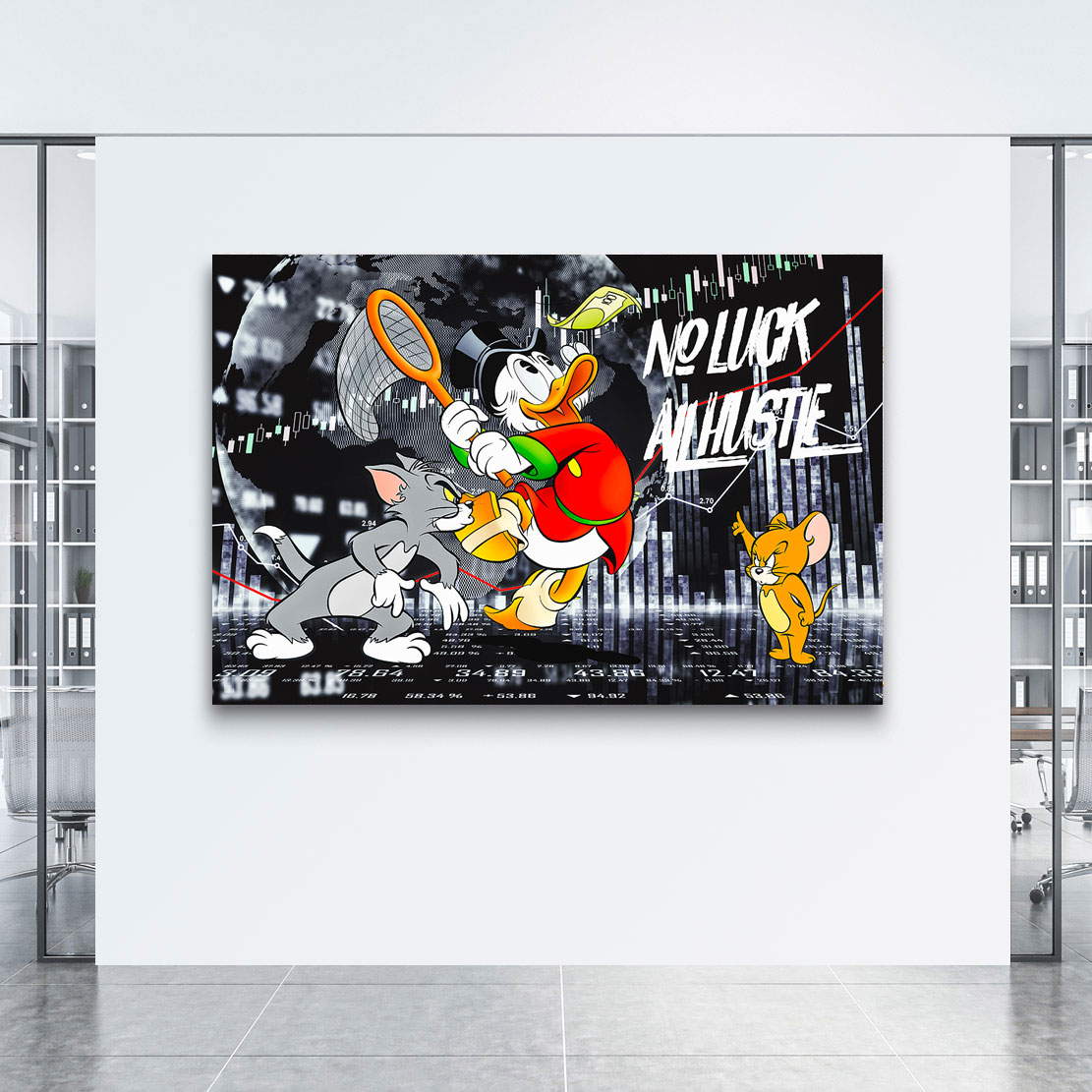 Leinwandbild Dagobert All Hustle Black Style