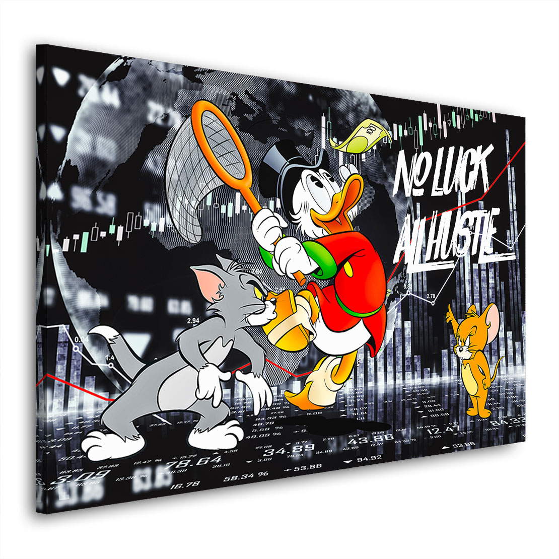 Leinwandbild Dagobert All Hustle Black Style
