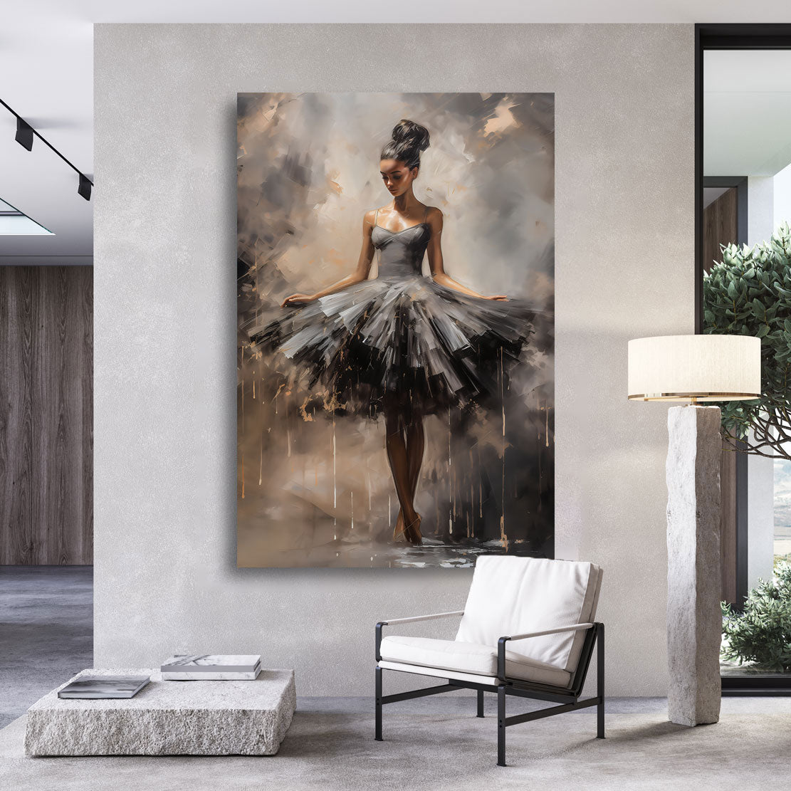 Wandbild Beauty Ballerina Abstrakt