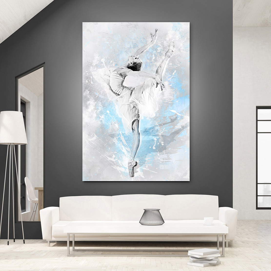 Wandbild Leinwandbild blue Ballerina