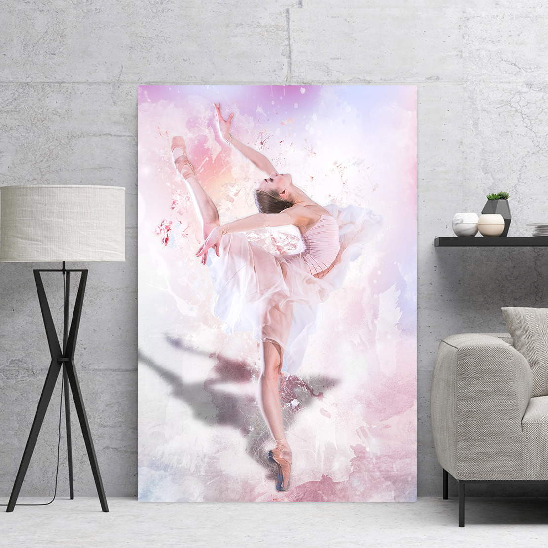 Wandbild Leinwandbild Ballett-TÃ¤nzerin