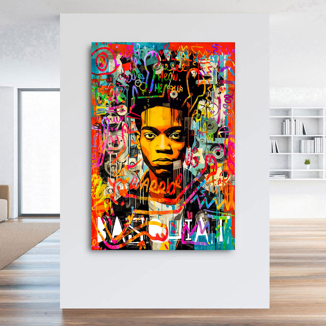 Pop Art Wandbild J.M. Basquiat