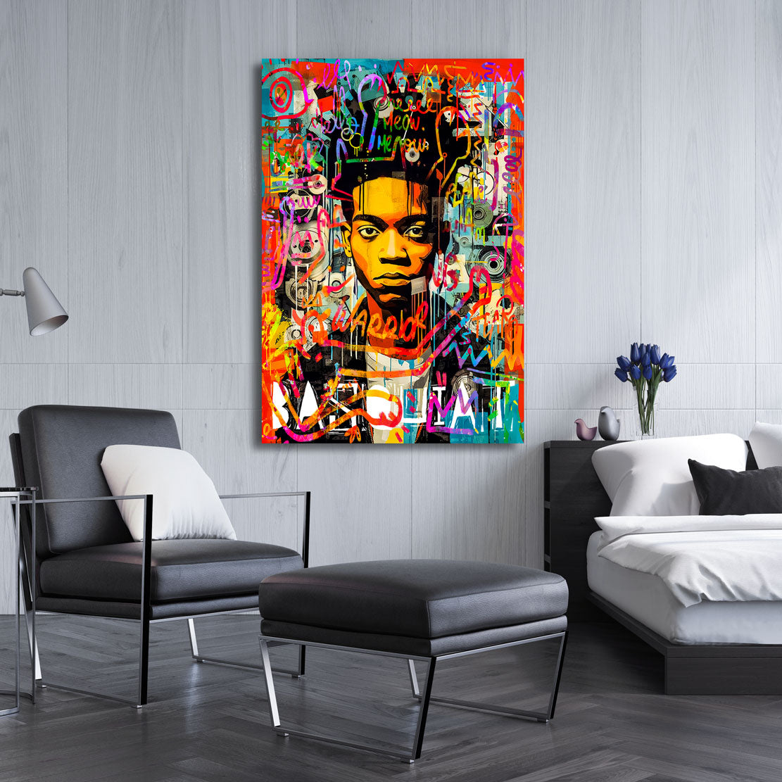 Pop Art Wandbild J.M. Basquiat