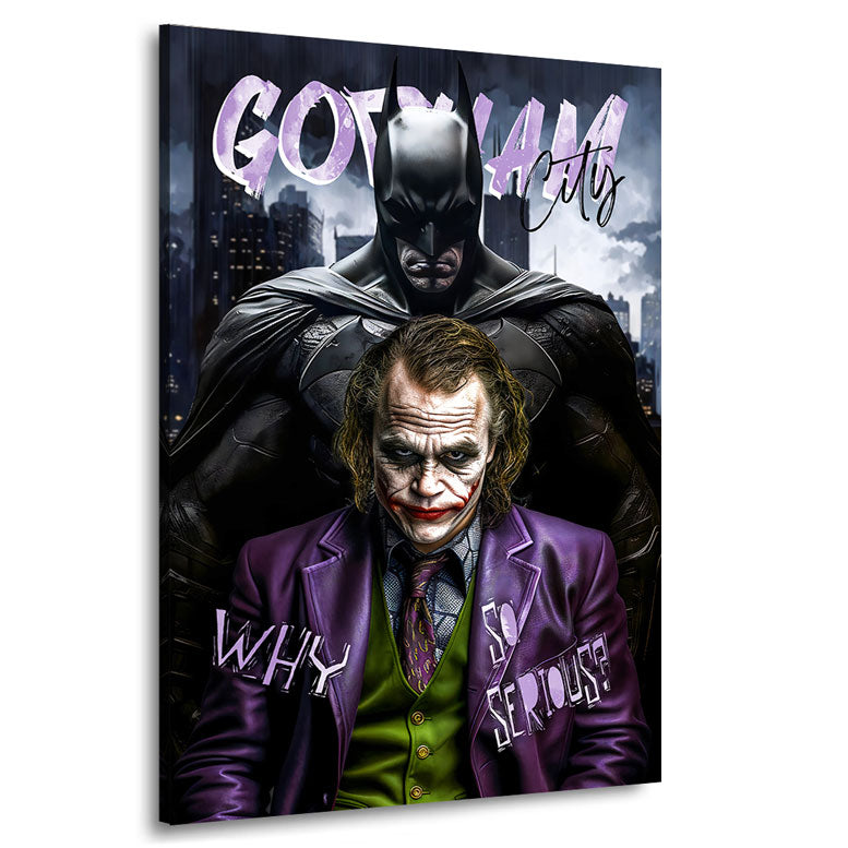 Wandbild Batman & Joker