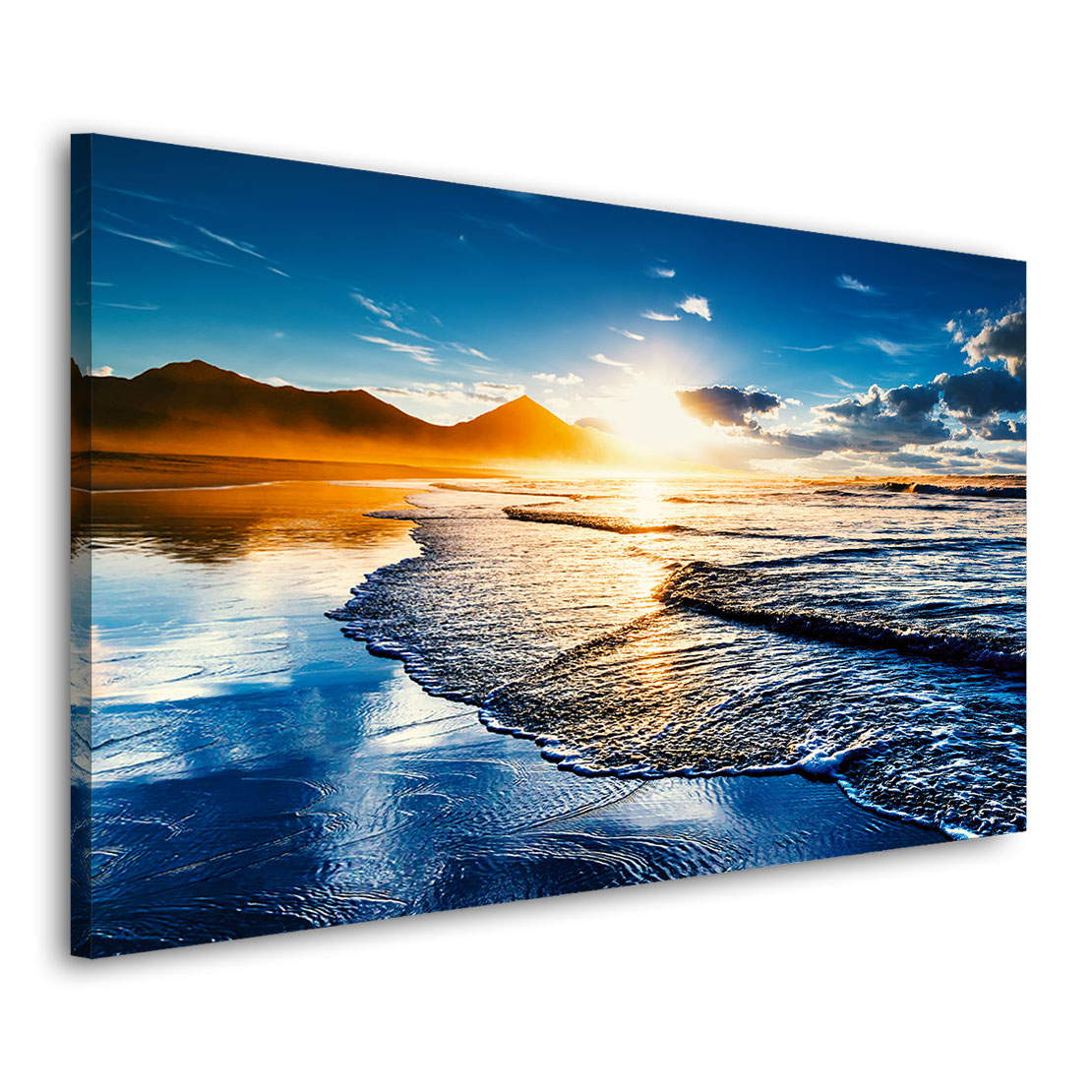 Wandbild Leinwandbild Sunset Beach