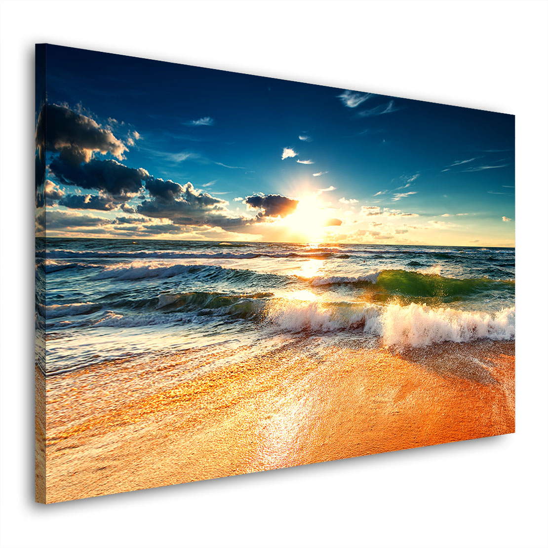 Wandbild Leinwandbild Sunset Beach