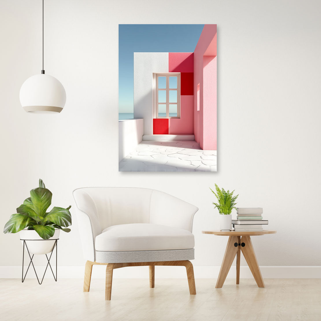 Crimson Coast View Wandbild