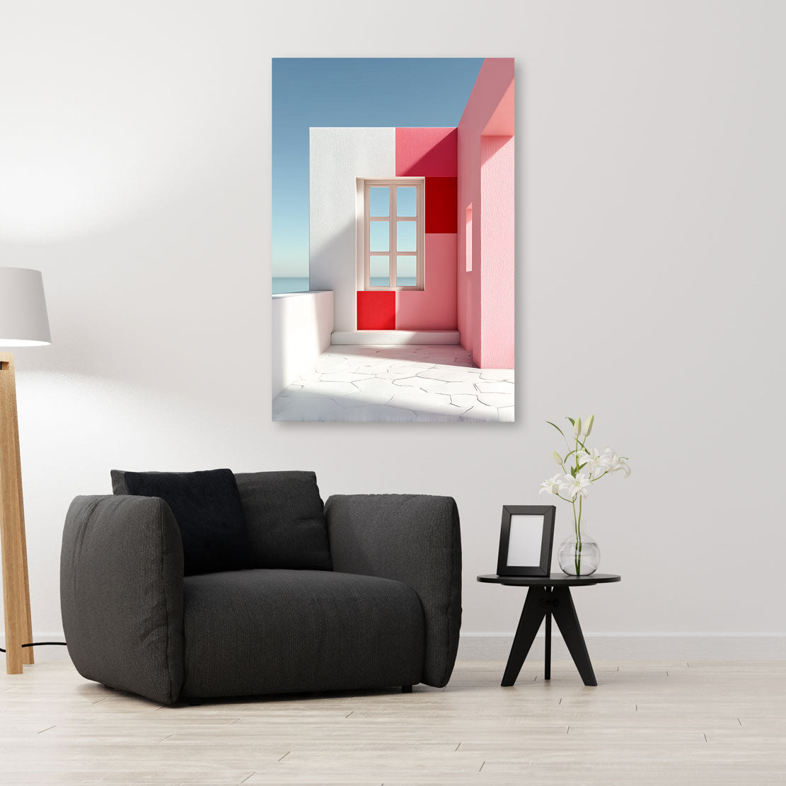 Crimson Coast View Wandbild