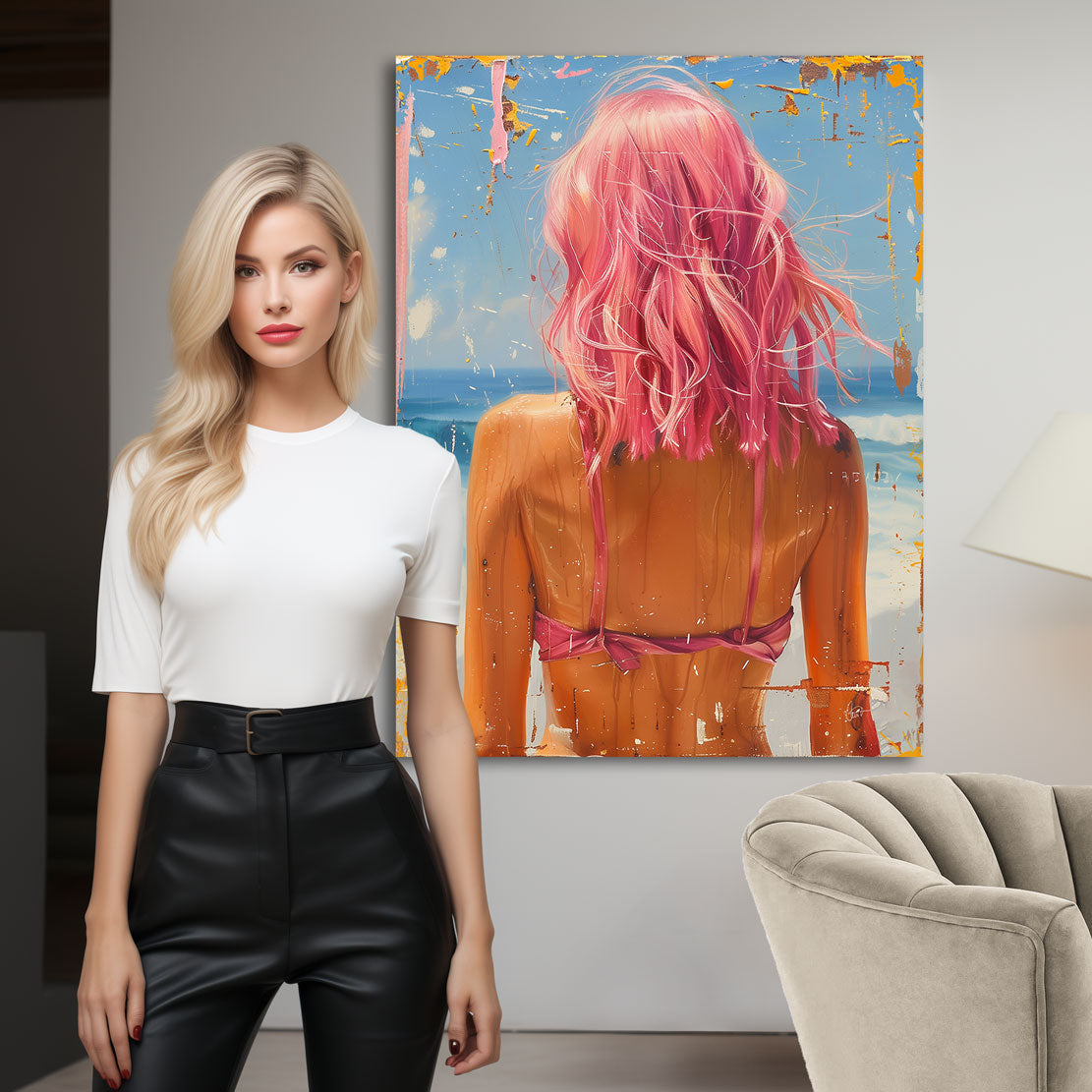 Pink Beauty Wandbild