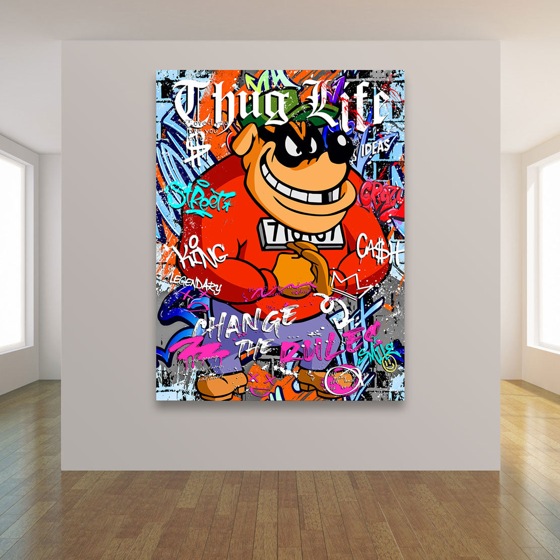 Pop Art Wandbild Panzerknacker Thug Life