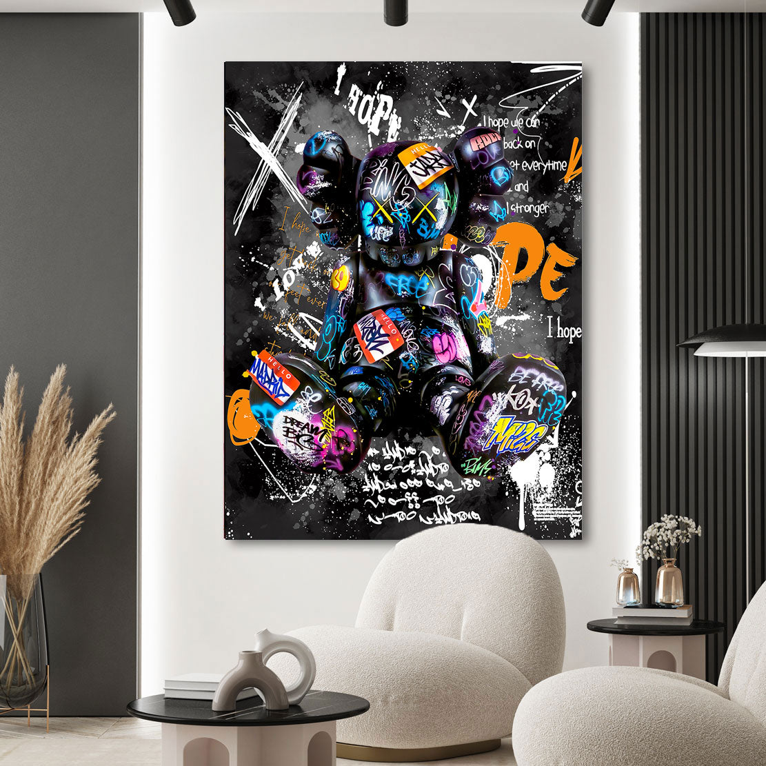 Pop Art Wandbild Kaw Figur
