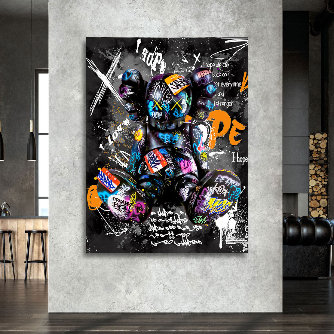 Pop Art Wandbild Kaw Figur