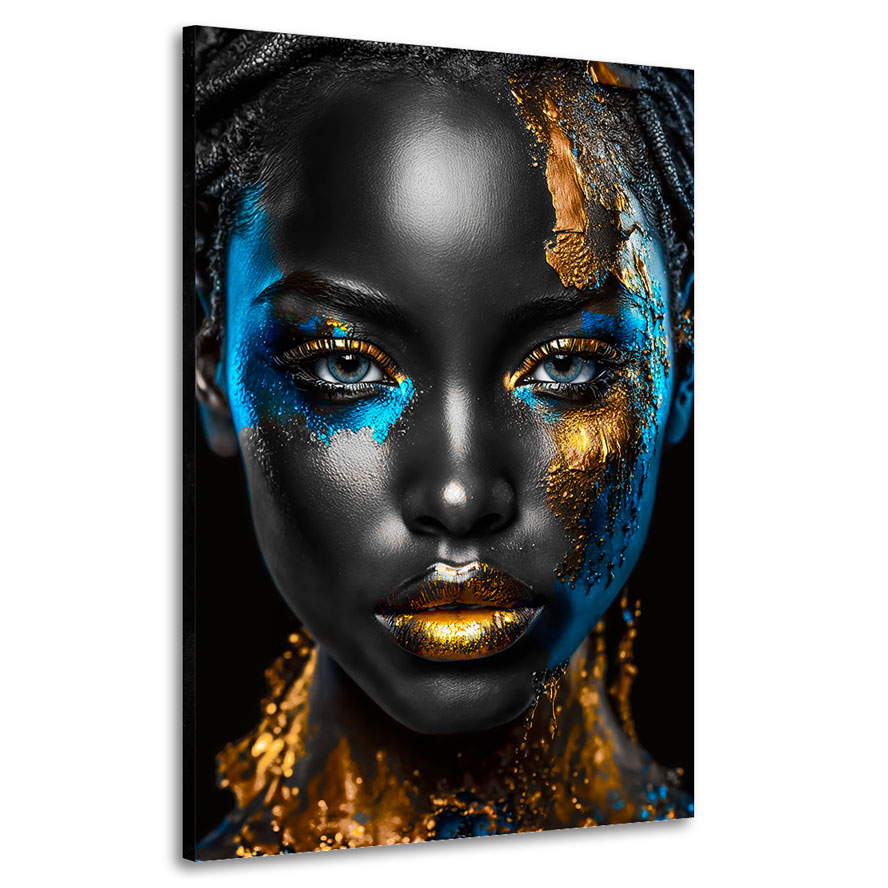 Leinwandbild Black Golden Girl