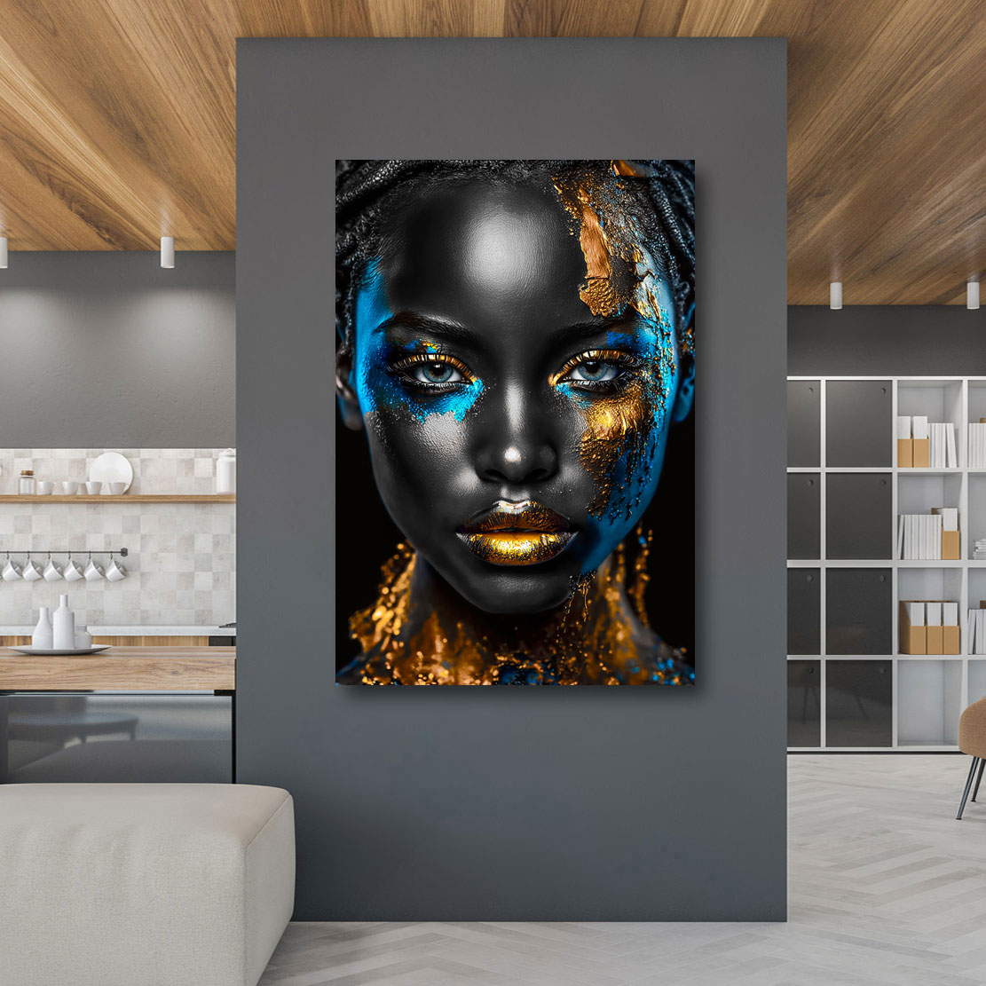 Leinwandbild Black Golden Girl