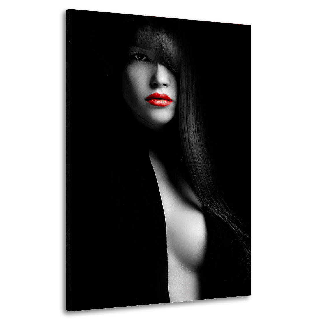 Wandbild Leinwandbild Sensual Red Lips