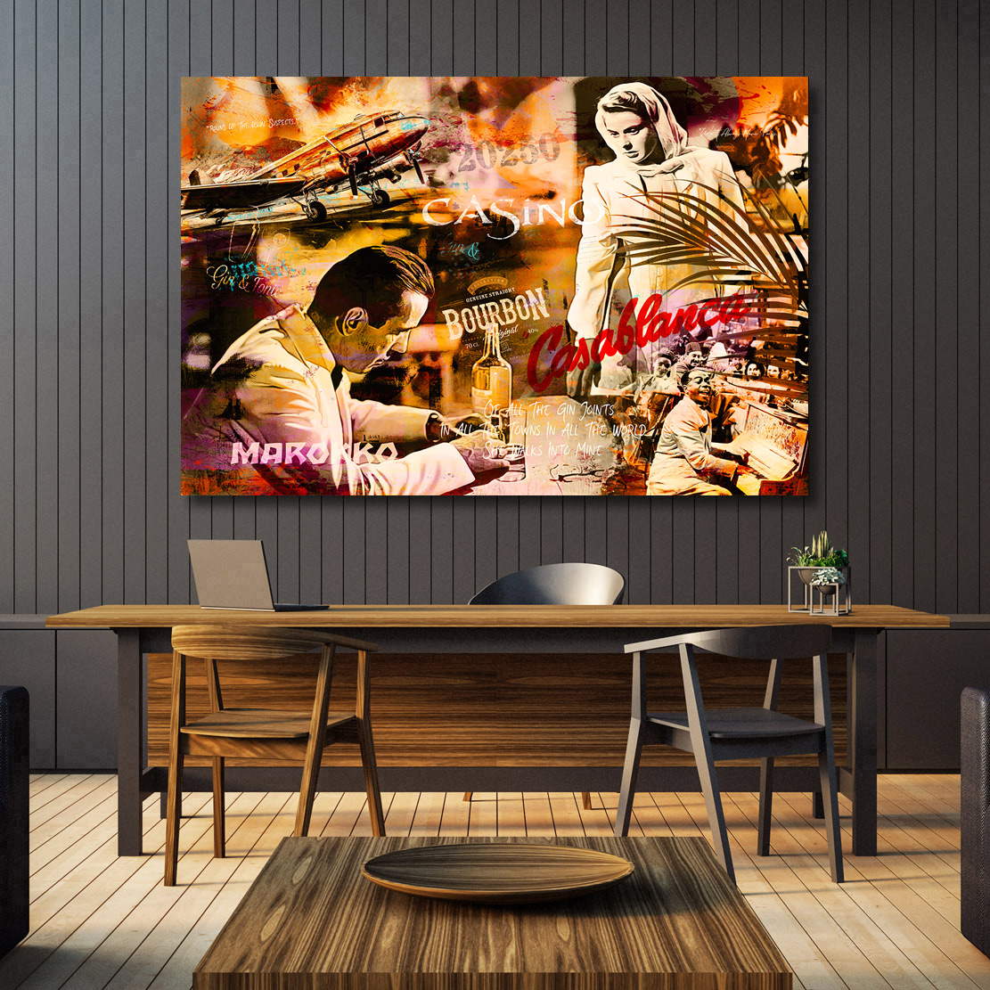Wandbild Leinwandbild Casablanca Humphrey Bogart Pop Art
