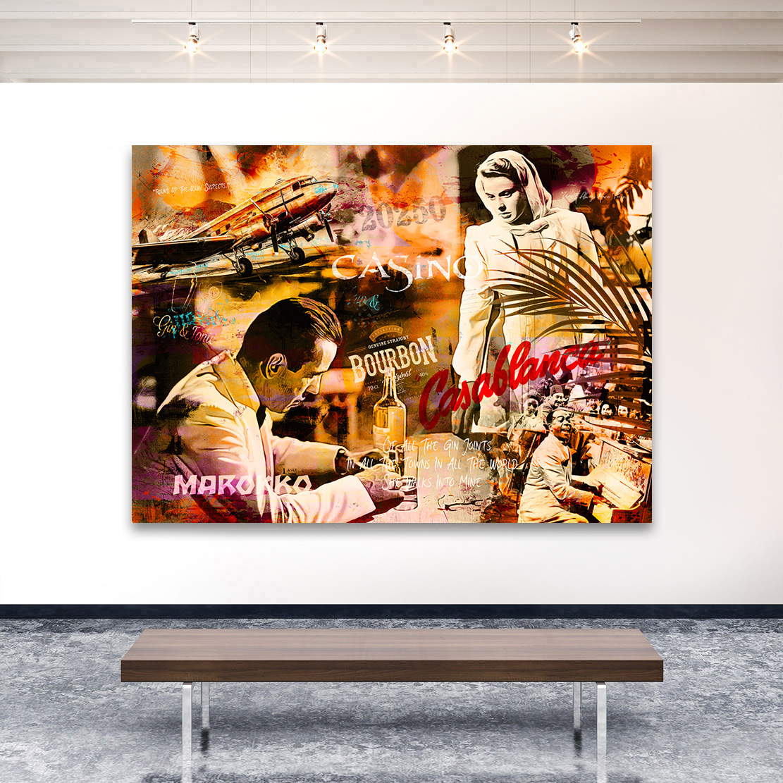 Wandbild Leinwandbild Casablanca Humphrey Bogart Pop Art