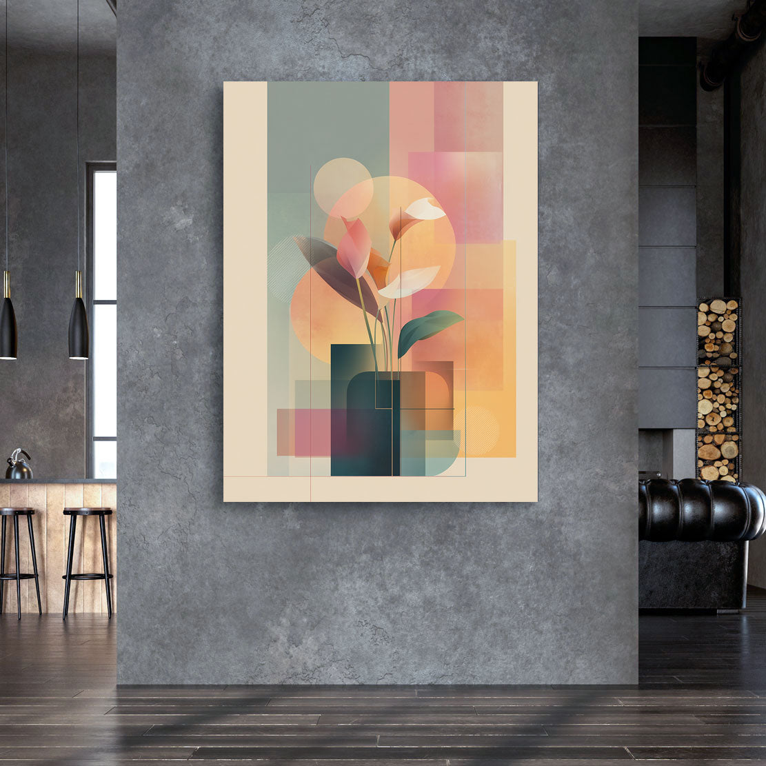 Soft Geometry Botanica Wandbild