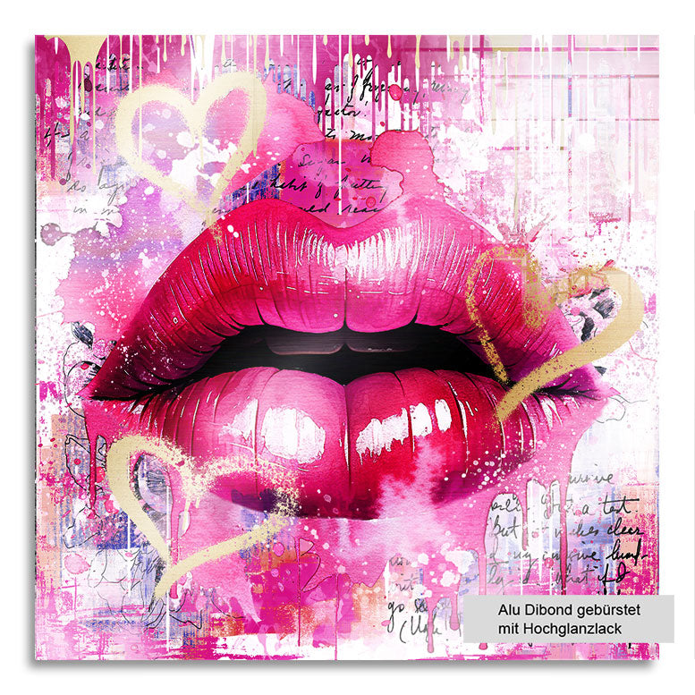 Pop Art Wandbild Sweet Lips
