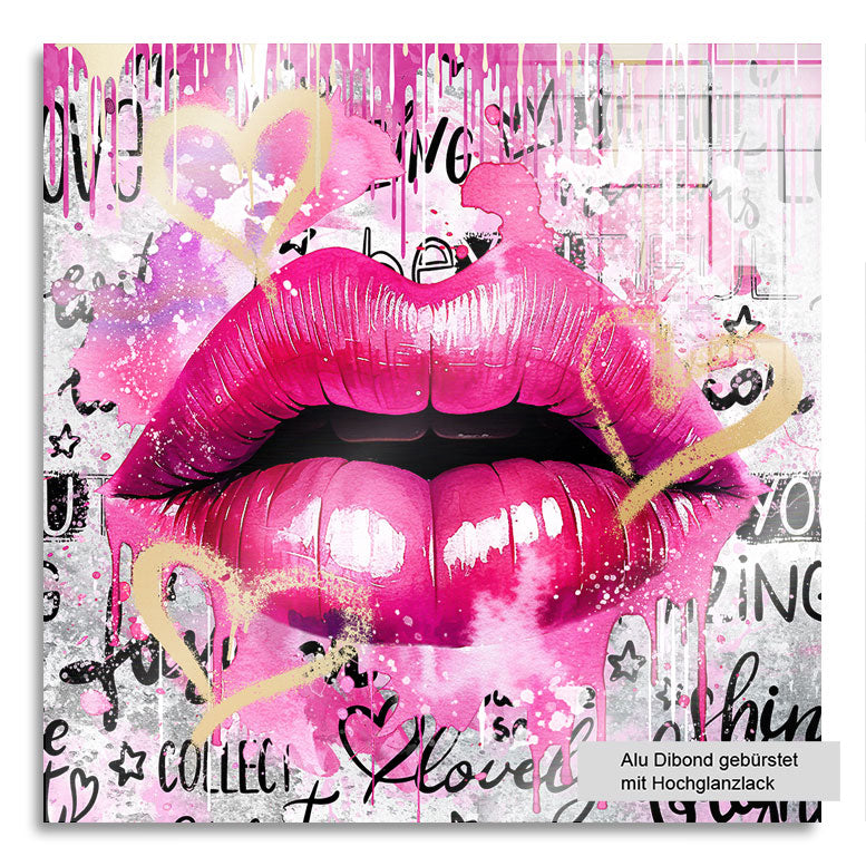 Pop Art Wandbild Sweet Heart Lips