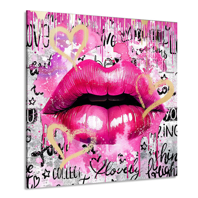 Pop Art Wandbild Sweet Heart Lips