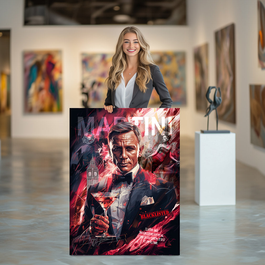 James Bond Pop Art Wandbild